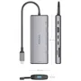 AISENS USB-C Dock 7 en 1 con HDMI 4K y puertos de 10 Gbps, Gris